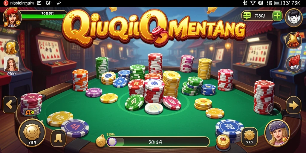 Screenshot dari gameplay QiuQiu yang menarik dan seru di 73K.