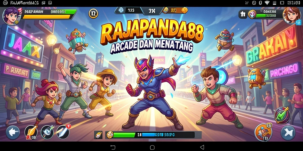 Tampilan gameplay seru dari RAJAPANDA88 yang menantang.