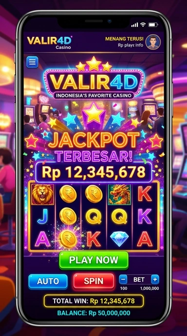 Tampilan antarmuka aplikasi valir4d yang menarik dan mudah digunakan.